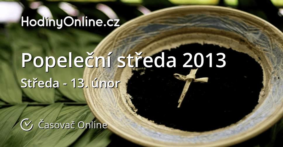 Popeleční středa 2013